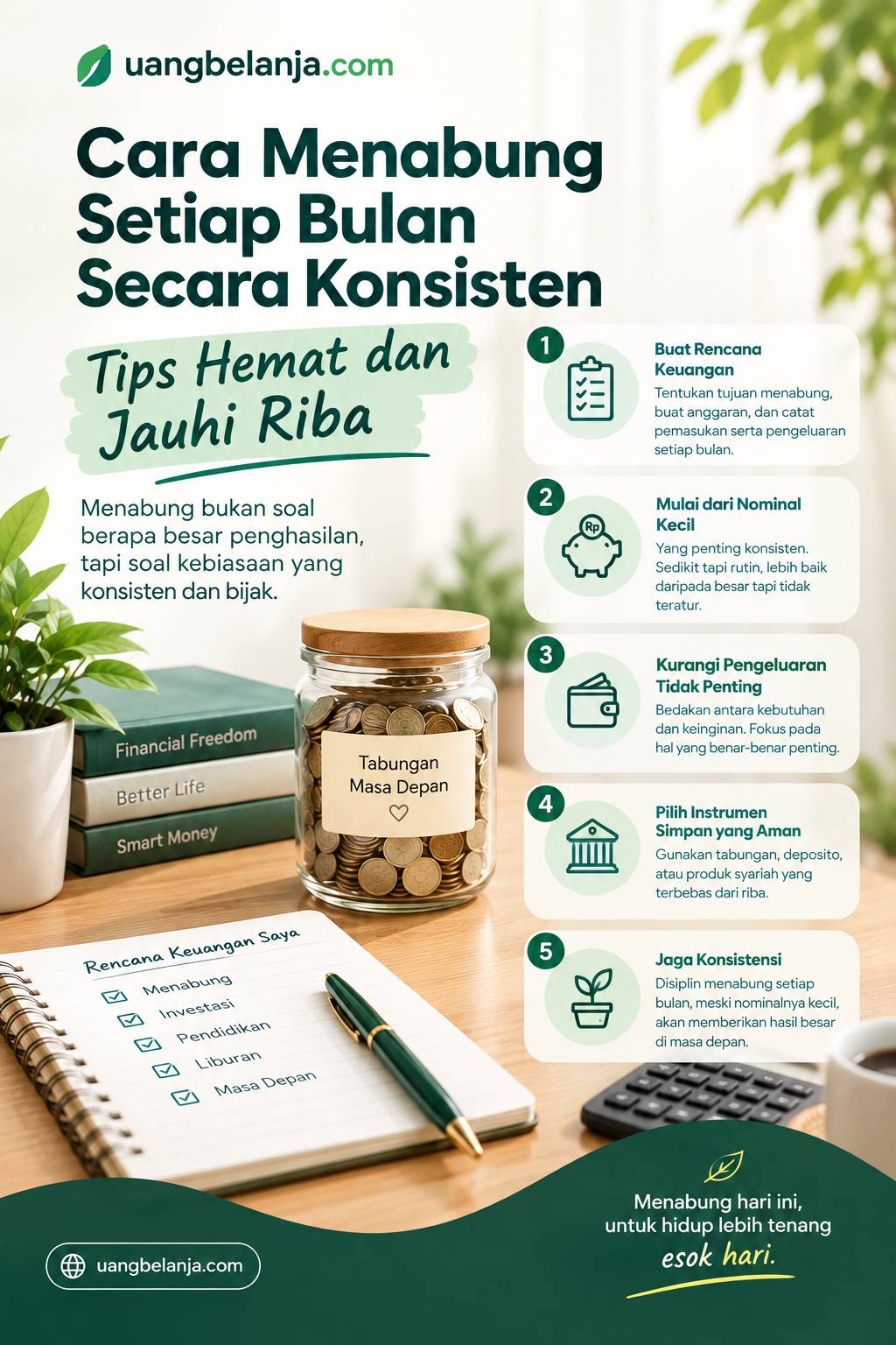 Cara Menabung Setiap Bulan Secara Konsisten: Tips Hemat dan Jauhi Riba